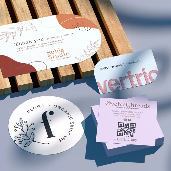 Specialty Business Cards: Die Cut Shapes